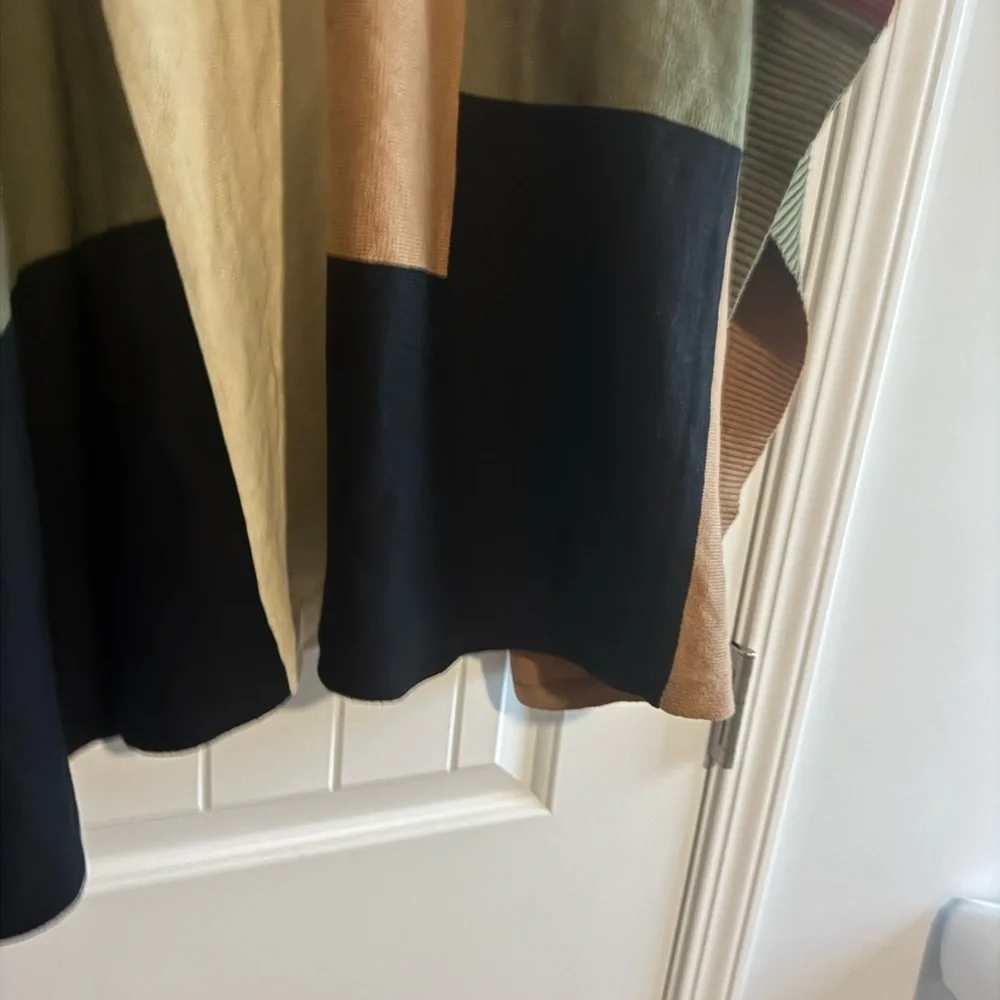 Notations Multicolor Open Front Poncho - Picture 6 of 6